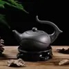 Bule de Argila Roxa, Pote de Argila Roxa de Grande Capacidade, Conjunto de Xícaras para Conjunto de Chá Kung Fu Doméstico, Pote Antigo de Argila Zhu Yixing