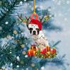 Chapéu de natal para cachorro enfeites de árvore de natal decorações pendentes enfeite de árvore de natal para cachorro gato