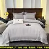 Juego de Ropa de Cama de Hotel de Cuatro Piezas, Juego Blanco de Sábana y Funda de Edredón de Tres Piezas para Casas de Huéspedes, Sábana Ajustable, Juego de Colcha de Hotel