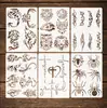 6 Plantillas de Pintura Recortables de Animales y Letras Diferentes