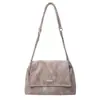 Bolso Tote Yozzi Estilo Coreano para Mujer 2026 Nueva Moda Versátil Bolso de Hombro Cruzado Color Sólido Bolso para Estudiante Universitario y Viajero
