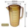 Jarra Plástica Personalizada para Água Fria para Uso Comercial, Balde Grande para Preparo de Chá para Lojas de Chá com Leite, Copo Medidor, Fábrica de Jarras de Água Fria em Acrílico