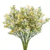 Flores Artificiales de Gypsophila, Flores Artificiales de Goma Suave al Tacto para Decoración de Bodas, Ramo Artificial de Gypsophila de Plástico, Flores Artificiales Falsas al por Mayor