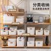 Caja de Almacenamiento de Escritorio Engrosada de Plástico Japonés para Baño Cocina con Tapa Caja de Almacenamiento para Cosméticos y Misceláneos