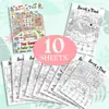 Compra directa transfronteriza de 10 hojas/paquete de pósters divertidos para colorear de escenas, libros educativos de dibujo para niños, papel para colorear de exploración de dibujos animados