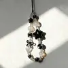 Cadenas para Teléfono Móvil al por Mayor Colgante de Estrella de Perla Coreana Cadena Corta de Perlas Cordón para Funda de Teléfono Accesorio de Muñeca para Niña