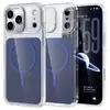 Adecuado para Funda de Teléfono Móvil Transparente Apple 18Promax 17Pro Acrílico Goteo de Aceite Dos Tonos Ip16Pm Funda Protectora