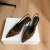 Versión de Piel de Vaca del Mismo Estilo Verano 2025 Elegantes Sandalias de Mujer con Punta Fina, Escote Bajo y Espalda Hueca, Zapatos Elegantes de Tacón Kitten