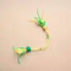 Juguete de cuerda elástica para morder de gato, duradero y resistente a la mordida, palo teaser con hierba gatera, juguetes de plumas autoentretenedores para gatos