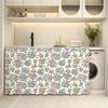 Gabinete de almacenamiento con cortina de sombreado floral pequeño de estilo pastoral, perchero para artículos diversos, perchero para cocina, zapatero, gabinete de baño, cortina antipolvo