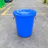 Cubo de plástico con tapa asa de hierro cubo de 50-160L cubo de grado alimenticio engrosado cubo para pepinillos fermentados cubo de basura para residuos de cocina