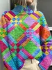 Capa abrigo cárdigan suéter casual con estampado abstracto navideño nuevo transfronterizo de Amazon