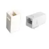 Módulo de rede RJ45 de passagem longa para acoplamento, seis tipos de soquete de rede gigabit, fiação integrada, conector de cabeça de cristal