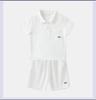 Traje Deportivo Infantil 2026 Verano Fresco y Elegante Estilo Pequeño Caballero Niños Cuello Polo Shorts Manga Corta Casual Conjunto de Dos Piezas