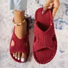 Zapatillas de moda de Oriente Medio para mujer de talla grande, de punta abierta, para el hogar, interiores y exteriores, comercio exterior transfronterizo de Amazon