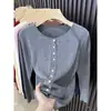 Suéter Cardigan de Punto Trenzado Color Sólido Estilo Francés Dulce para Mujer Primavera Otoño Nuevo Ropa Exterior Versátil Casual para el Trabajo de Alta Gama
