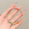 Pulsera de Hilo de Cinco Colores para el Festival del Bote del Dragón, Pulsera Tradicional Infantil con Amuleto de Paz, Pulsera Tejida a Mano Estilo Chino Antiguo Al por Mayor