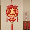 2026 Año Nuevo Carácter Rojo de la Fortuna al por Mayor Festival de Primavera Decoración de Sala de Estar Decoración Colgante Entrada de Año Nuevo Manzana Carácter de la Fortuna Colgante