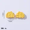 Nuevo Pulsera de Aleación con Forma de Nube y Agujero Pasante con Perlas, Estilo Princesa China, Deseo de Riqueza y Prosperidad, Materiales y Accesorios para Pulseras DIY, Venta al por Mayor