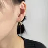 Brincos Longos com Franjas de Gota d'Água, Brilhantes Vazados com Diamantes, Simples Elegantes, Estilo Lady, Efeito Emagrecedor, Tendência Exclusiva Europeia e Americana