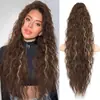 Peluca Cola de Caballo Transfronteriza de 30 Pulgadas para Mujeres con Cabello Largo y Rizado, Onda de Agua, Afro Afro Afelpado, Cola de Caballo con Pinza de Garra, Venta al por Mayor para Comercio Exterior