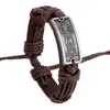 Suministro de tienda de 2 yuanes pulsera de cuero de aleación fábrica directa lote pulsera vintage joyería al por mayor Yiwu pulsera de cuero de vaca