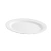 Plato de melamina imitación porcelana, plato ovalado blanco para pescado, plato comercial, vajilla para restaurante.