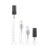 Ventas Directas de Fábrica Botella de Vidrio Transparente Graduada con Spray de 2ml 3ml 5ml 10ml Botella de Perfume Envase de Muestra para Prueba