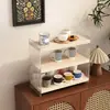 Portavasos de Acrílico de Escritorio Almacenamiento de Vasos de Agua Estante de Almacenamiento de Cocina Estante para Tazas de Mesa de Comedor Taza de Café Taza de Té de Múltiples Capas Estante para Juego de Té