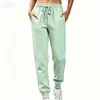 Calças Esportivas Femininas para Exportação, Calças Jogger de Lã Outono e Inverno, Calças Longas para Corrida, Calças da Moda com Cintura Elástica Slim-Fit Venda por Atacado