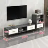 Mueble de TV moderno minimalista nórdico para sala de estar apartamento pequeño mueble de TV y mesa de centro juego muebles simples mueble de suelo lujo ligero