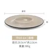 Prato de Melamina Estilo Japonês A5 Prato Redondo Imitação de Porcelana Prato Plano Restaurante Prato de Jantar de Plástico Panela Quente Churrasco Prato de Carne Uso Comercial
