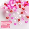 Accesorios coloridos para decoración de uñas 3D con forma de labio, superventas transfronterizos, botones coloridos para ropa DIY, accesorios para muñecas hechos a mano, al por mayor