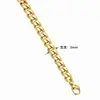 Collar NK de acero de titanio europeo y americano que no se decolora para hombre, pulsera versátil de moda para mujer, accesorios de cadena cubana, joyería personalizada para parejas