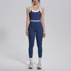 Nuevo conjunto de yoga a colorblock transfronterizo con tacto nude, casual y versátil, acanalado, de cintura alta, para ejercicio al aire libre, conjunto de seis piezas