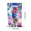 Nuevo Juego de Vajilla de Mario Galaxia para Eventos de Cumpleaños y Fiestas, Incluye Platos de Papel Desechables, Vasos de Papel, Banderines y Adornos para Pastel