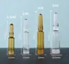 Frasco Ampola 2ml Frasco Ampola Transparente Marrom Pequena Ampola 1.5ml Plástico PP Ampola Fácil de Quebrar
