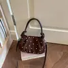 Bolsa nuvem de cor sólida com bolinhas, design de nicho estilo coreano, nova bolsa quadrada pequena para o verão de 2026, bolsa de ombro e transversal de alto valor estético