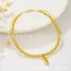 Pulsera para Mujer con Iniciales de Globo A-Z, Color Dorado, Cadena Ajustable, Brazalete para Joyería de Regalo para Damas