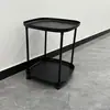 Mesita de Noche Simple Hogar Dormitorio Pequeña Hierro Estilo Crema Mesa Auxiliar Reemplazo Creativo Mini Almacenamiento