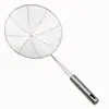 Colador de alambre de acero inoxidable con nueve cuentas, mango de acero, herramientas de cocina, malla filtrante, malla para freír, fuga de malla, venta al por mayor directa de fábrica