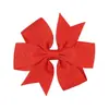 Pinzas para el pelo de cinta de satén acanalada, bestsellers europeos y americanos de Amazon transfronterizos, pinzas para el pelo de lazo de color liso, accesorios para el pelo para niños al por mayor