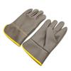 Guantes Cortos de Soldadura Eléctrica Hechos de Piel de Vaca Suave, Adecuados para Manejo de Trabajos, Completamente de Cuero, Engrosados, Cosidos, para Miembros de la Tripulación, Protección Laboral, Guantes Resistentes al Calor y al Desgaste