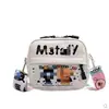 Bolso de mujer con estampado de dibujos animados, bonito y divertido bolso cuadrado pequeño, a la moda, suave y bandolera para chica, 2024