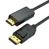 Cabo dp para hdmi 1,8 M 4K HD adaptador monitor de computador cabo conversão grande dp para hdmi