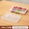 Caja de almacenamiento para mantener la frescura del refrigerador de la cocina, sellada para la preparación de alimentos, caja transparente para mantener la frescura, compartimento de grado alimenticio, congelador de plástico