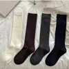Calcetines de Invierno Otoño 2026 Estilo Universitario Nuevo, Hasta la Rodilla, Algodón Color Sólido Sin Costuras Versátiles Adelgazantes Arrugados para Mujer al por Mayor