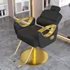 Cadeira de cabeleireiro moderna, cadeira de barbeiro reclinável, cadeira de corte de cabelo ajustável e giratória específica para salão, cadeira para permanente, coloração e barbear