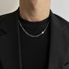 Collar con costuras nuevas de 2024 para hombres y mujeres, marca de moda de alta gama, ligero, de lujo, estilo hip-hop, cadena de clavícula que combina con todo, para parejas.