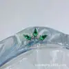 Pendientes de titanio ASTMF-13 con forma de rombo y piedra de cometa, Studs para labio de titanio G23 con rosca interna y circonita, Pendientes, Joyería para piercing